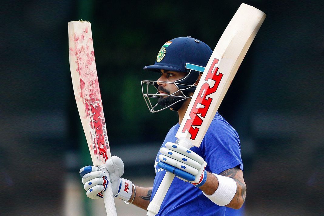 Kohli has been using the MRF bat since 2014.