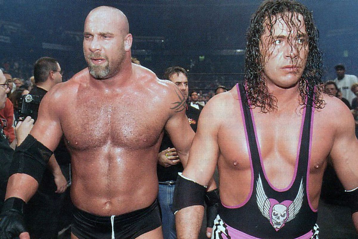 Bret Hart's career was cut short due to an injury he suffered at the hands of Goldberg