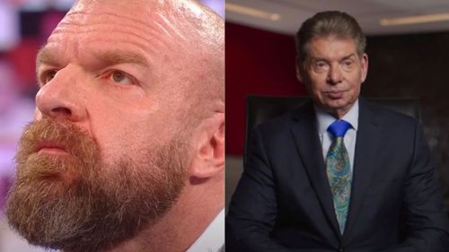 Triple H (left); Vince McMahon (right)