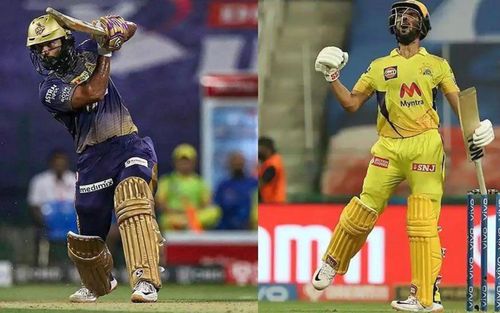 Rahul Tripathi (left) and Ruturaj Gaikwad (right) could find it hard to get game-time