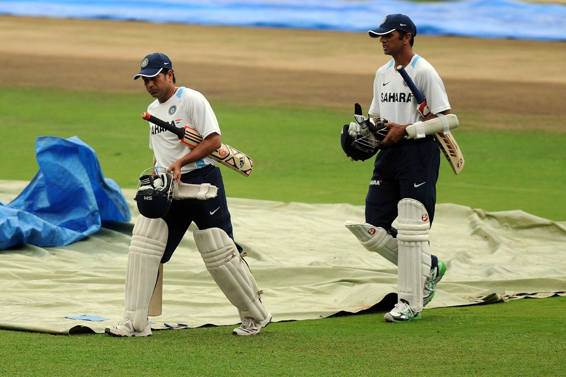 Sachin Tendulkar (L) and Rahul Dravid.Pic: Getty Images