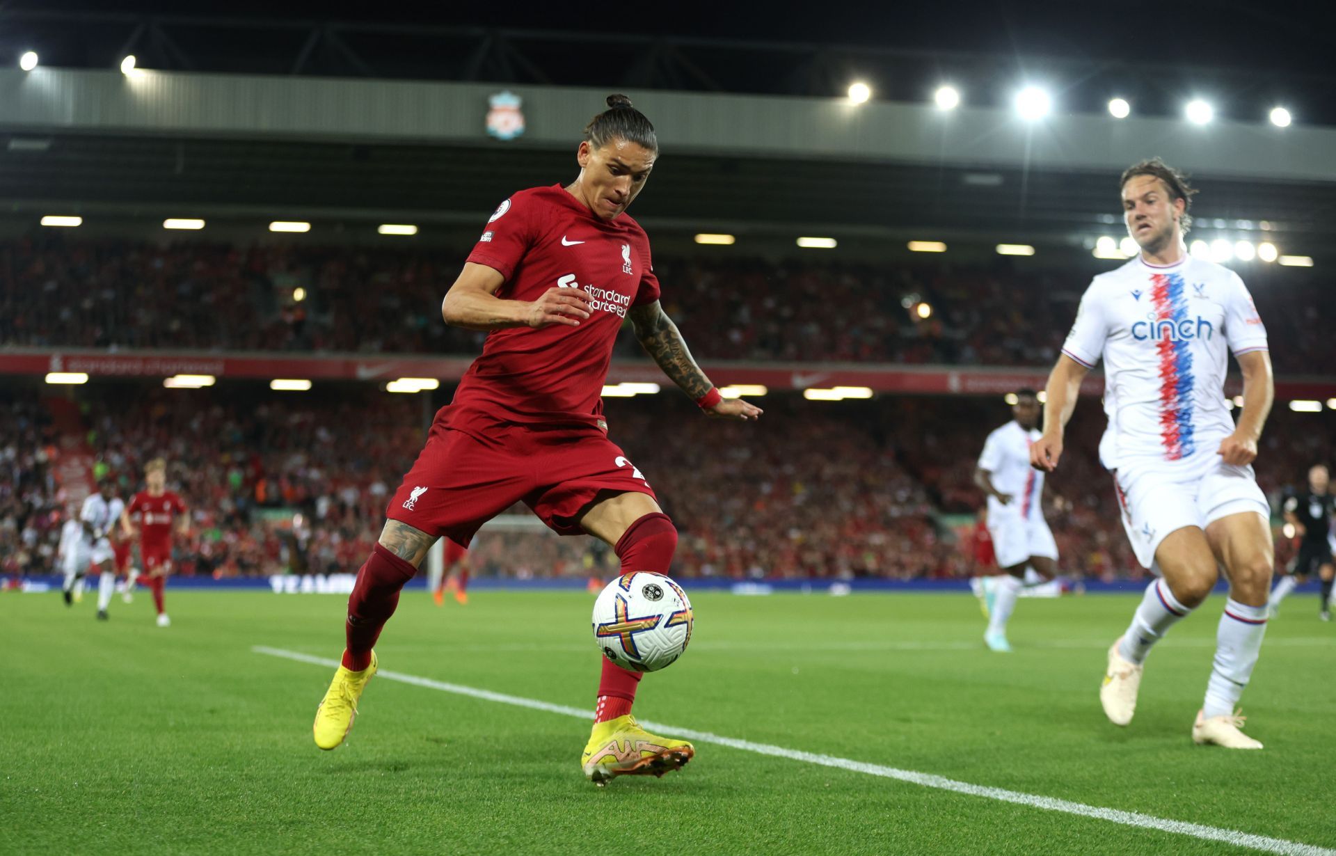 Darwin Nunez in action against Crystal Palace - Premier League