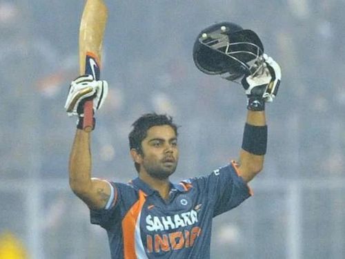 The first of many: Kohli's first maiden ton was against Sri Lanka in 2009.