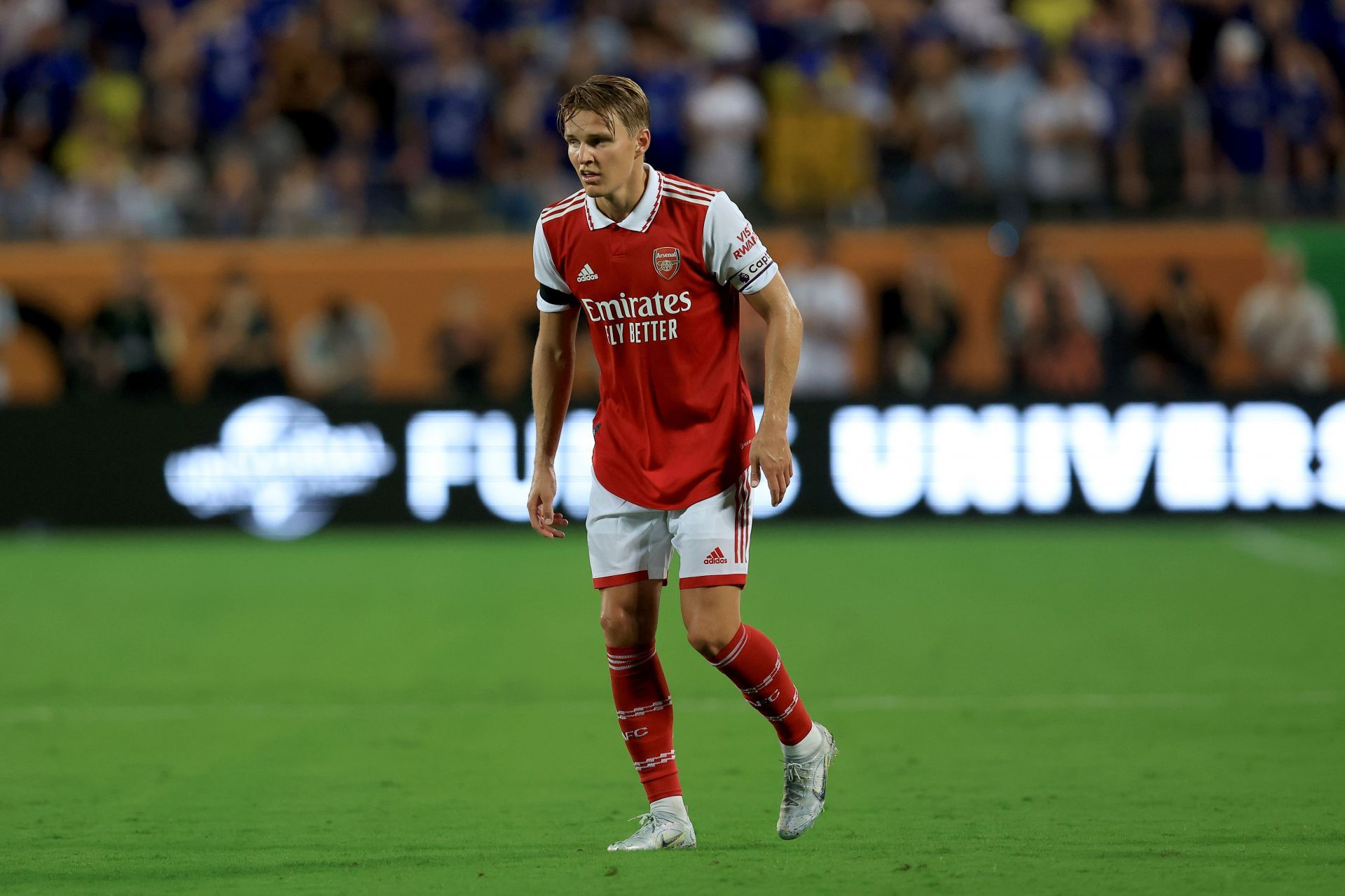 Odegaard in action against Chelsea - Florida Cup