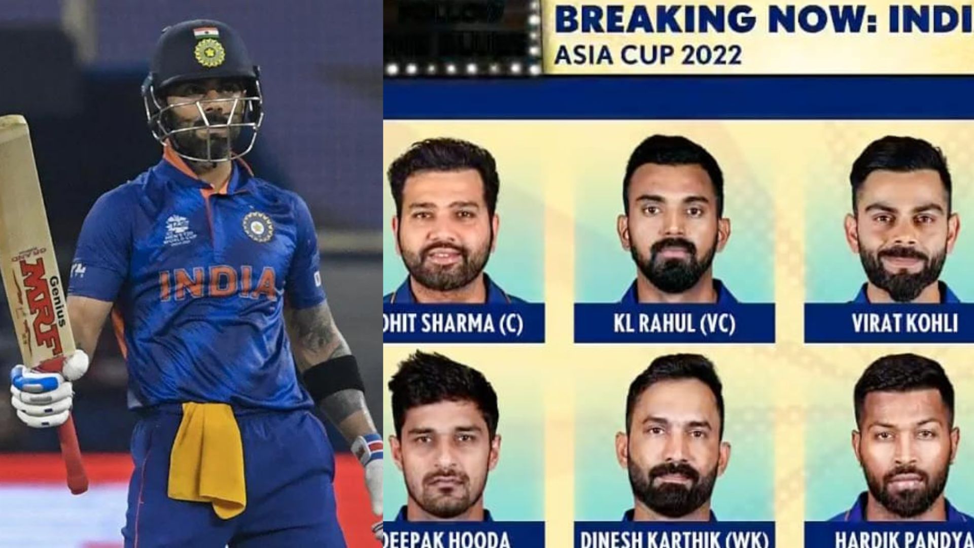The team management has backed Virat Kohli to come good in the Asia Cup. (P.C.:Hotstar &amp; Twitter)
