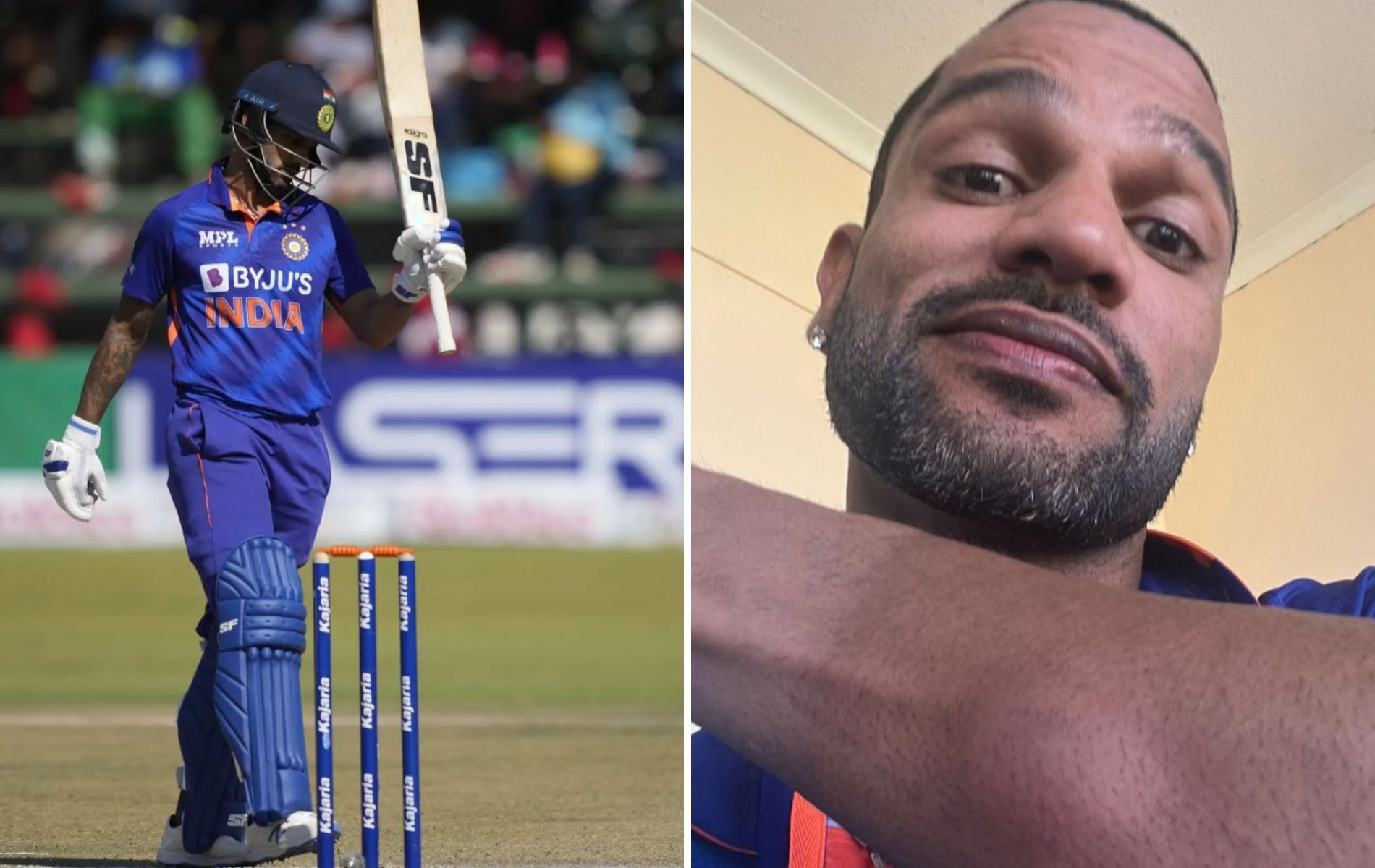 Shikhar Dhawan hit his 38th ODI half-century on Thursday. (Pics: Instagram)