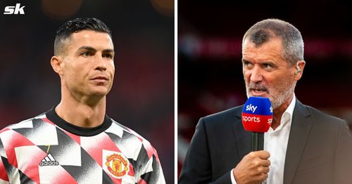 Keane and Ronaldo had a small conversation before the game.