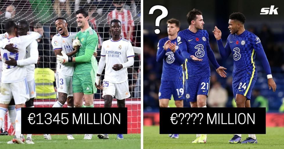 Real Madrid (left) and Chelsea.