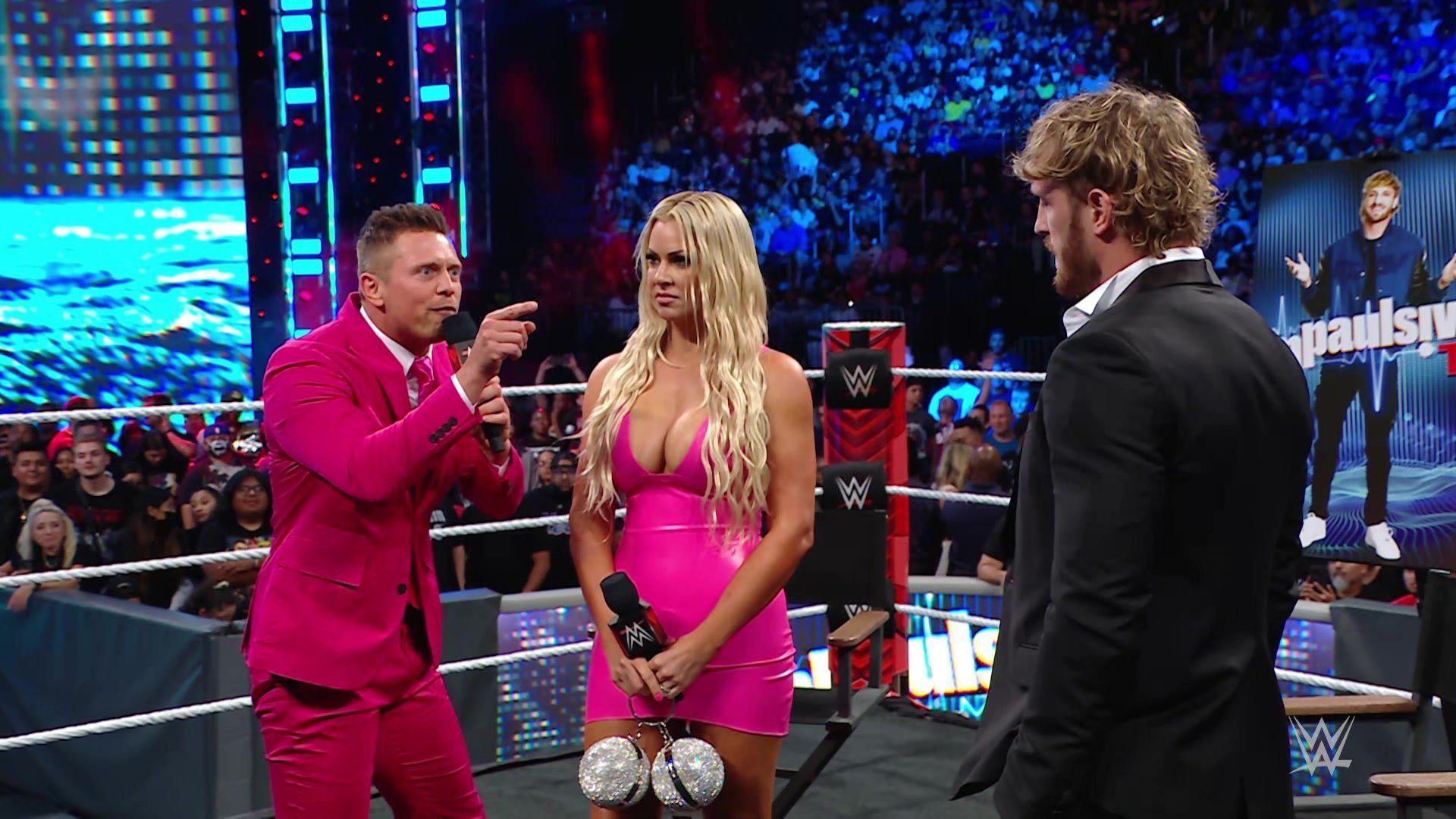 The Miz and Maryse with Logan Paul