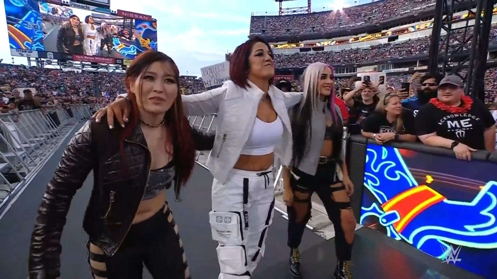 Bayley returned at SummerSlam alongside Dakota Kai and Iyo Sky