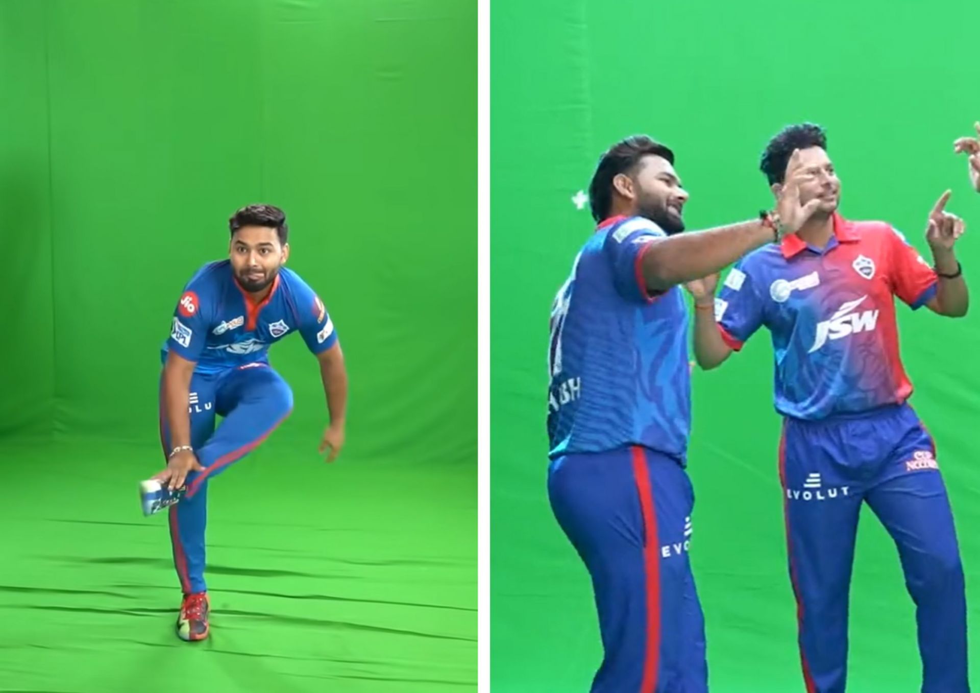 Rishabh Pant is a born entertainer both on and off the field! (Screengrab via YouTube/ Delhi Capitals, Twitter/ Delhi Capitals).