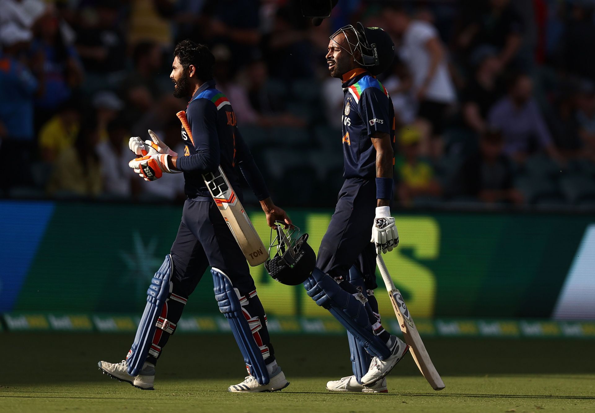 Ravindra Jadeja (left) and Hardik Pandya. Pic: Getty Images