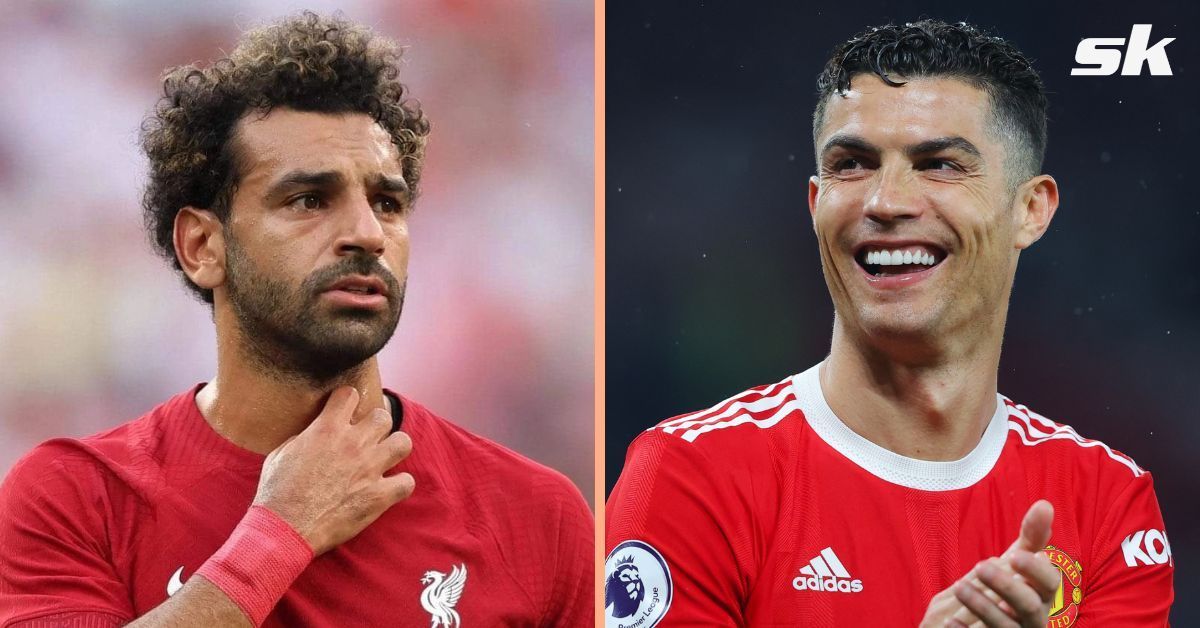 Mohamed Salah (left) and Cristiano Ronaldo (right)