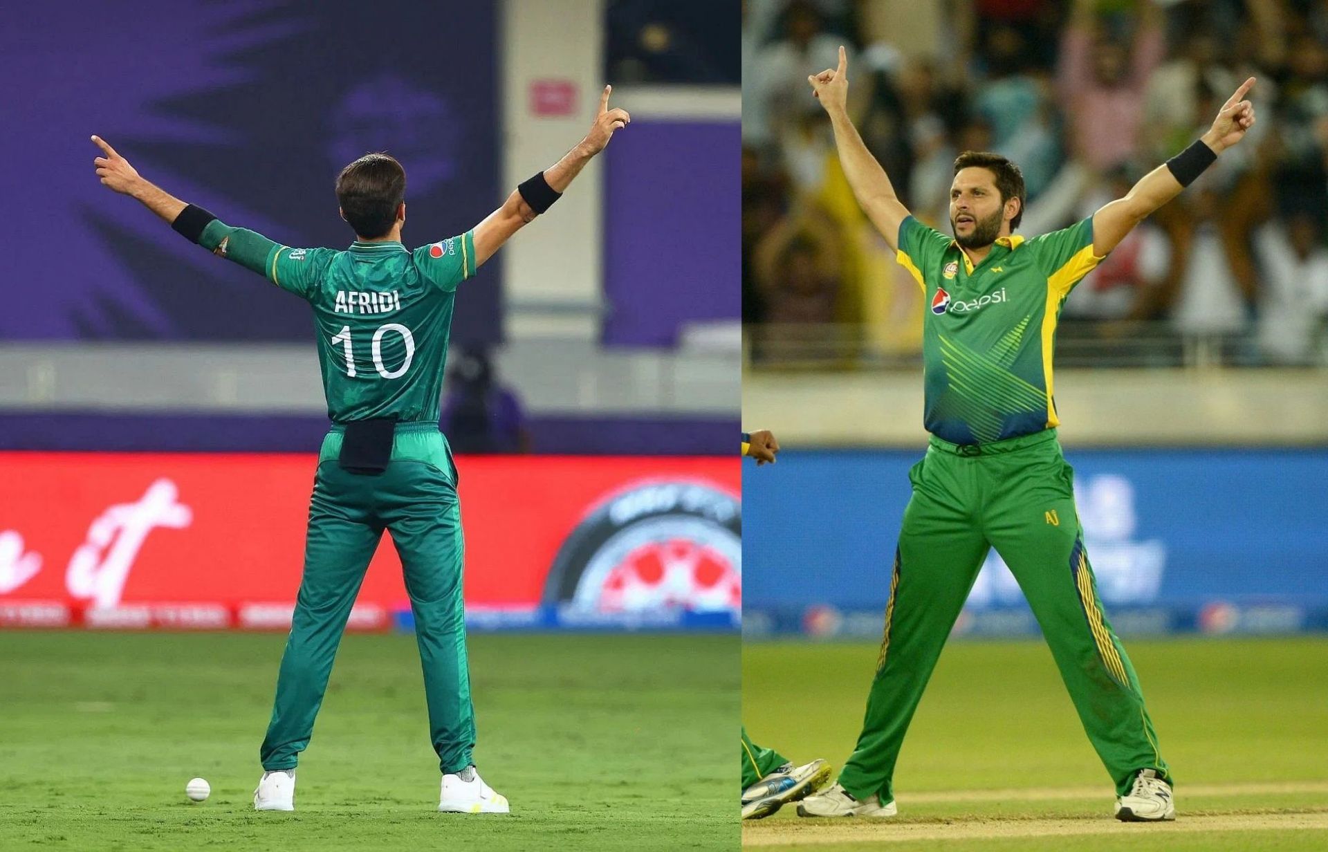 Shaheen Afridi (left) and Shahid Afridi. Pics: Getty Images