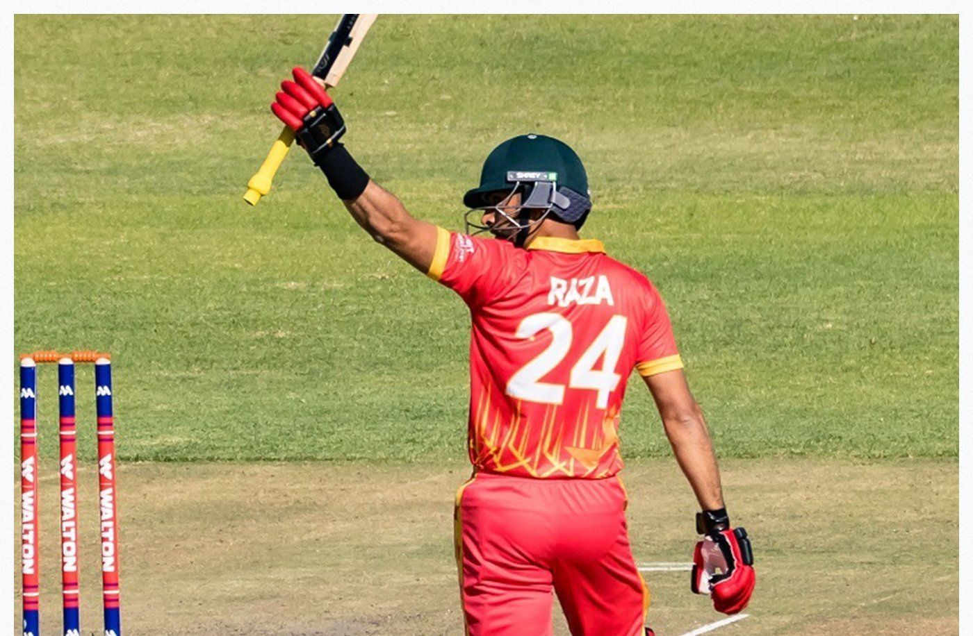 Sikandar Raza made 135 off 108 balls. (Credits: Twitter)