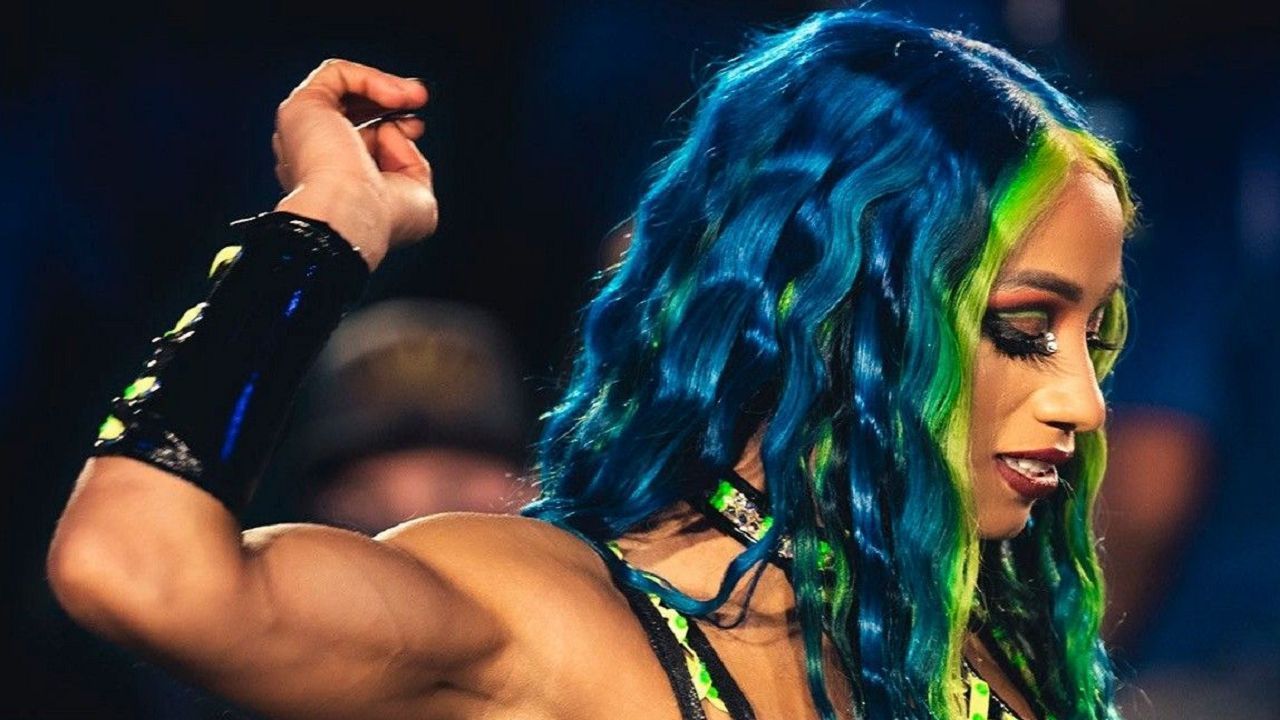 It seems like Sasha Banks is regularly hitting the gym