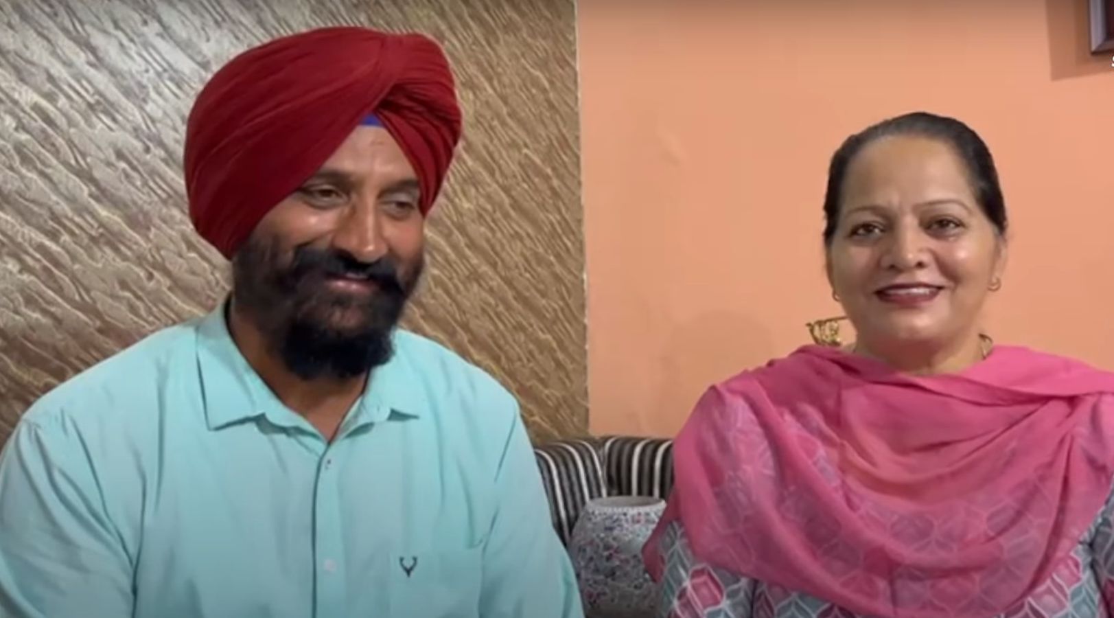 Darshan Singh (L) and Baljit Kaur.