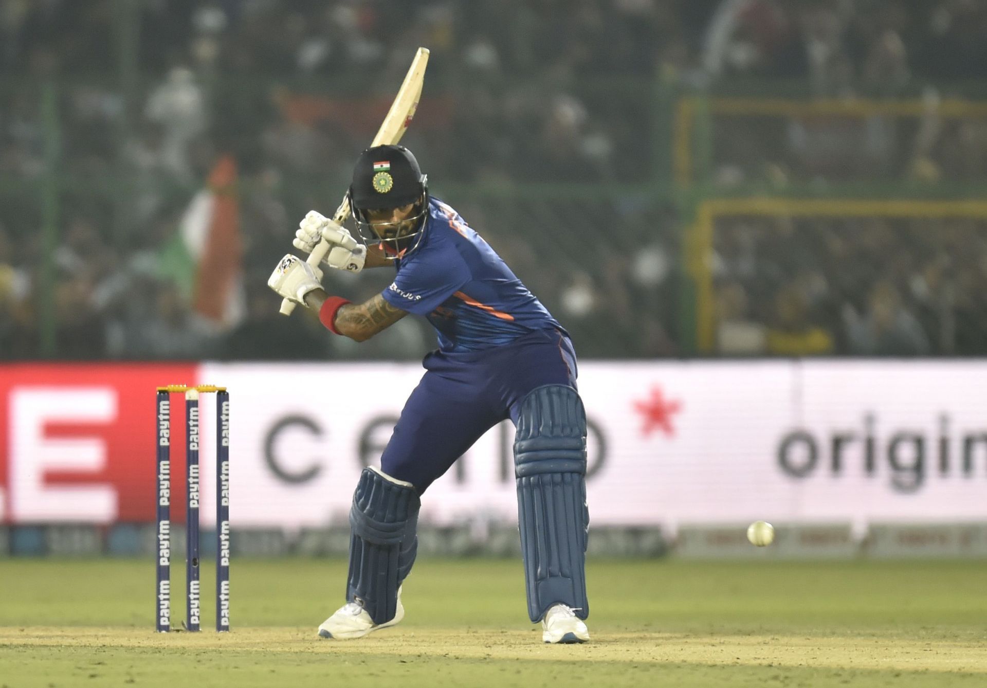 KL Rahul struck two sixes during his innings.