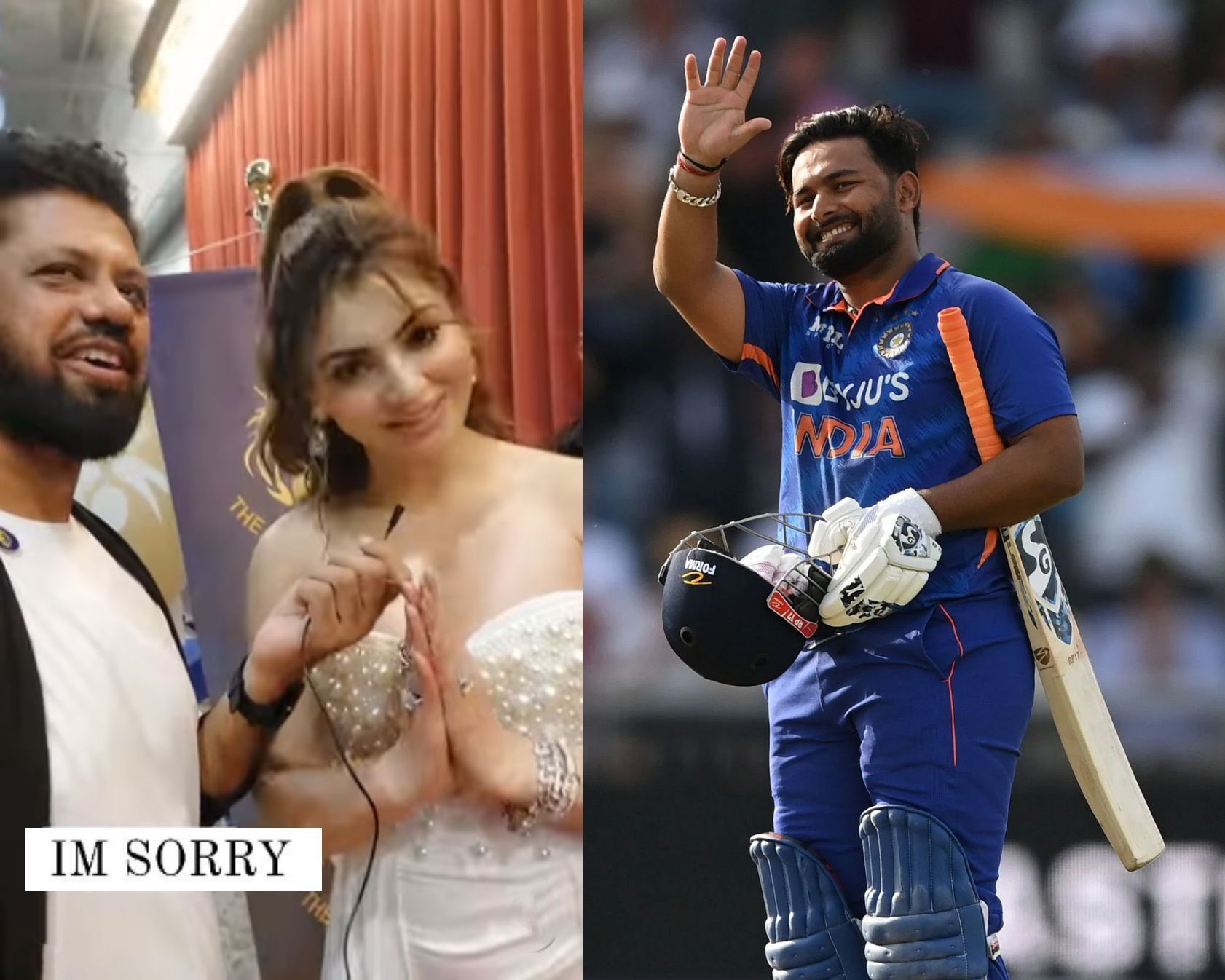 Urvashi Rautela, Rishabh Pant 