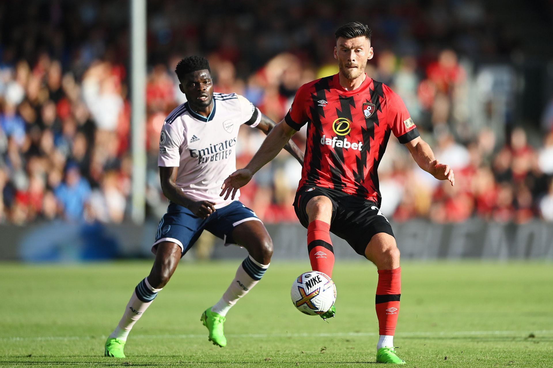 The Gunners will want Partey (left) back for the Spurs clash