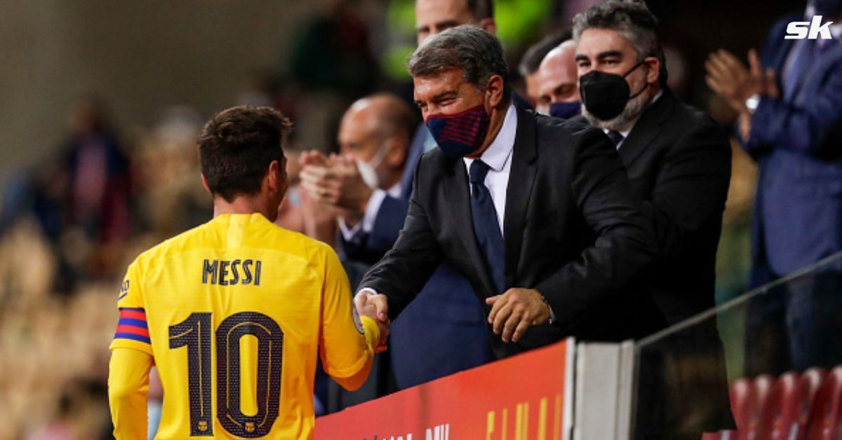 Barcelona president Joan Laporta had a phone call with PSG superstar Lionel Messi