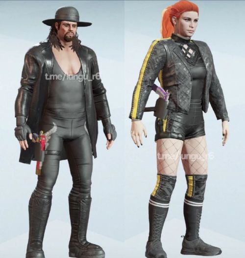 Becky Lynch and The Undertaker's Rainbow Six Siege character models.