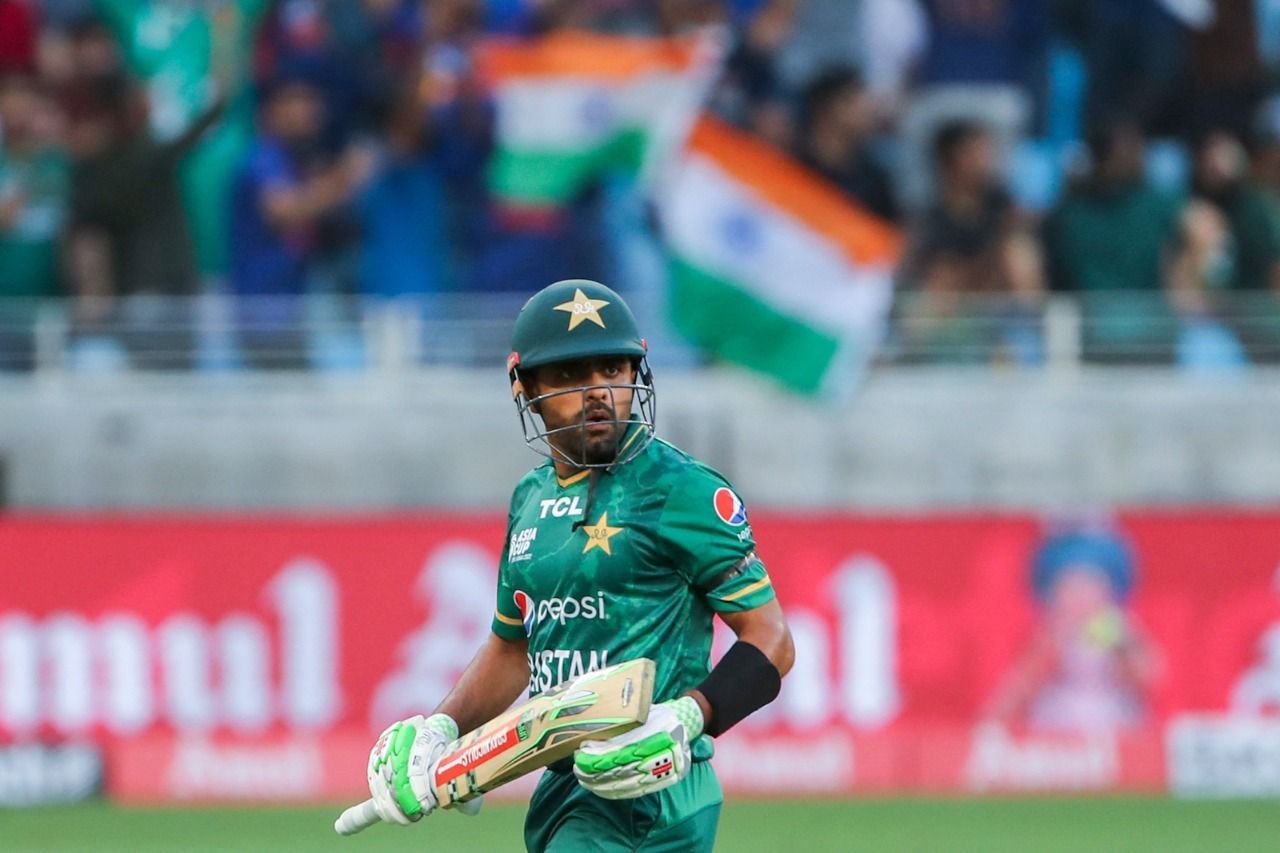 Babar Azam has had an ordinary Asia Cup 2022 campaign so far. [Pic Credit: ICC]