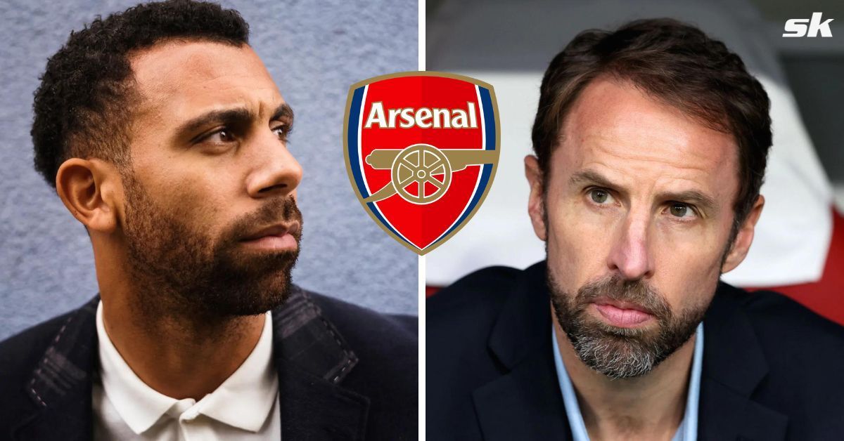 [L-to-R] Anton Ferdinand and Gareth Southgate.