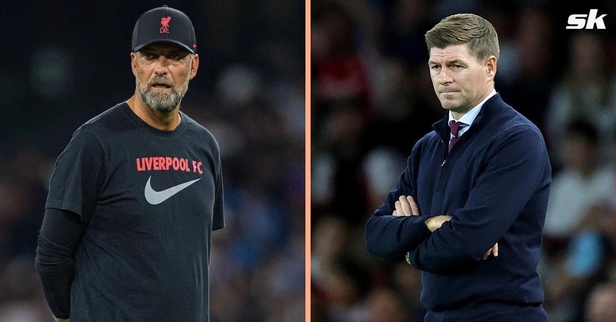 Jurgen Klopp (left) and Steven Gerrard (right)