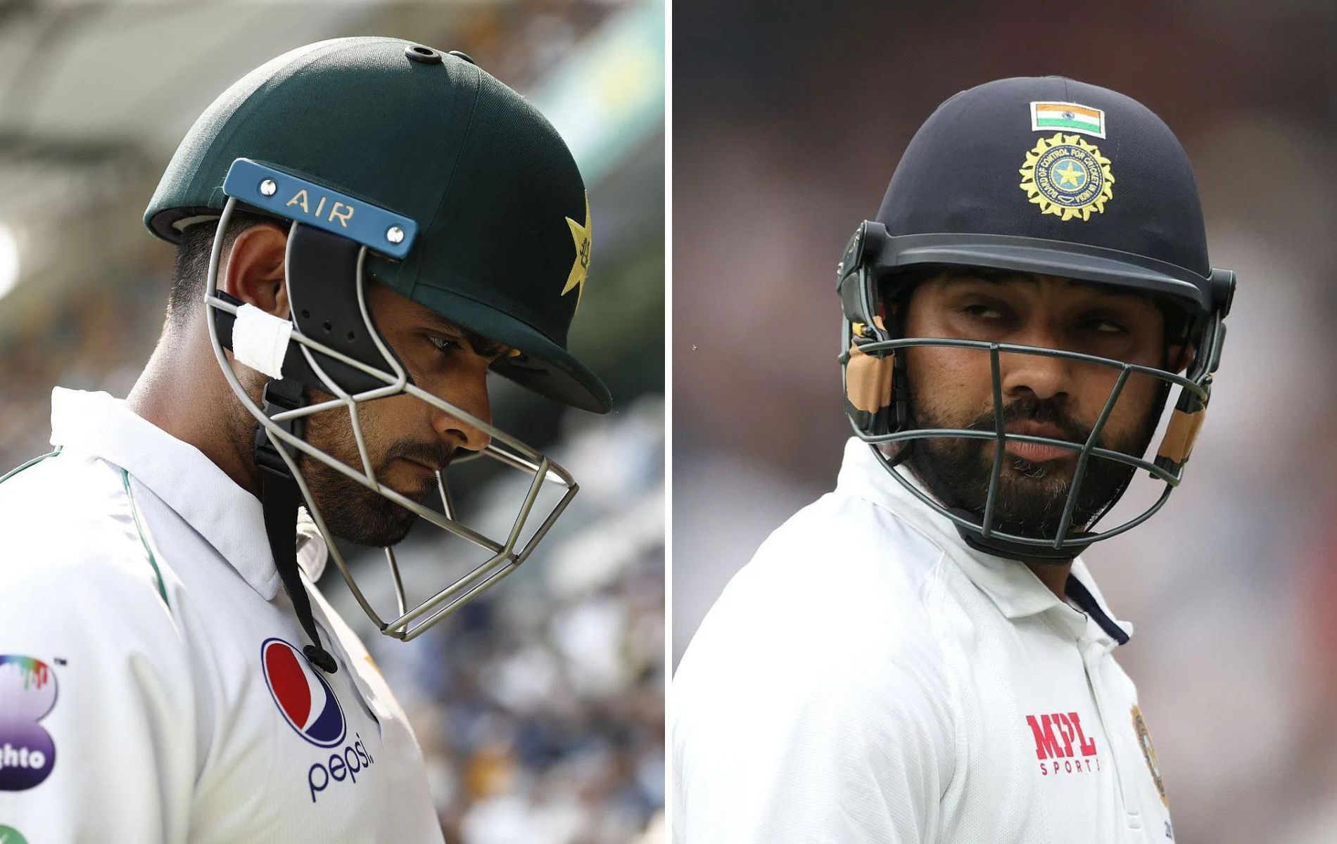 Babar Azam (L) and Rohit Sharma (R). (Pics: Getty)