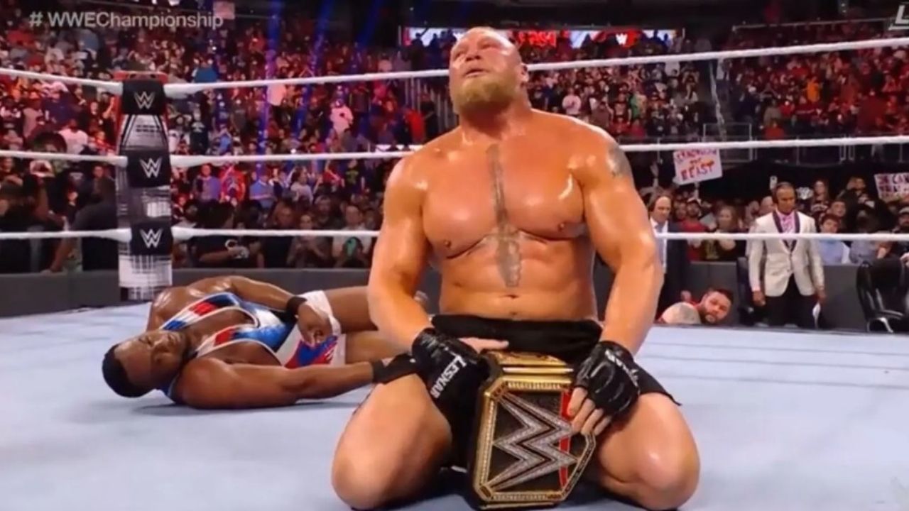 Brock Lesnar after the Day 1 event