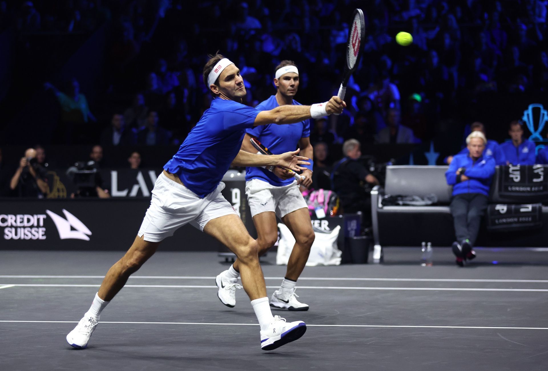 Rafael Nadal and Roger Federer