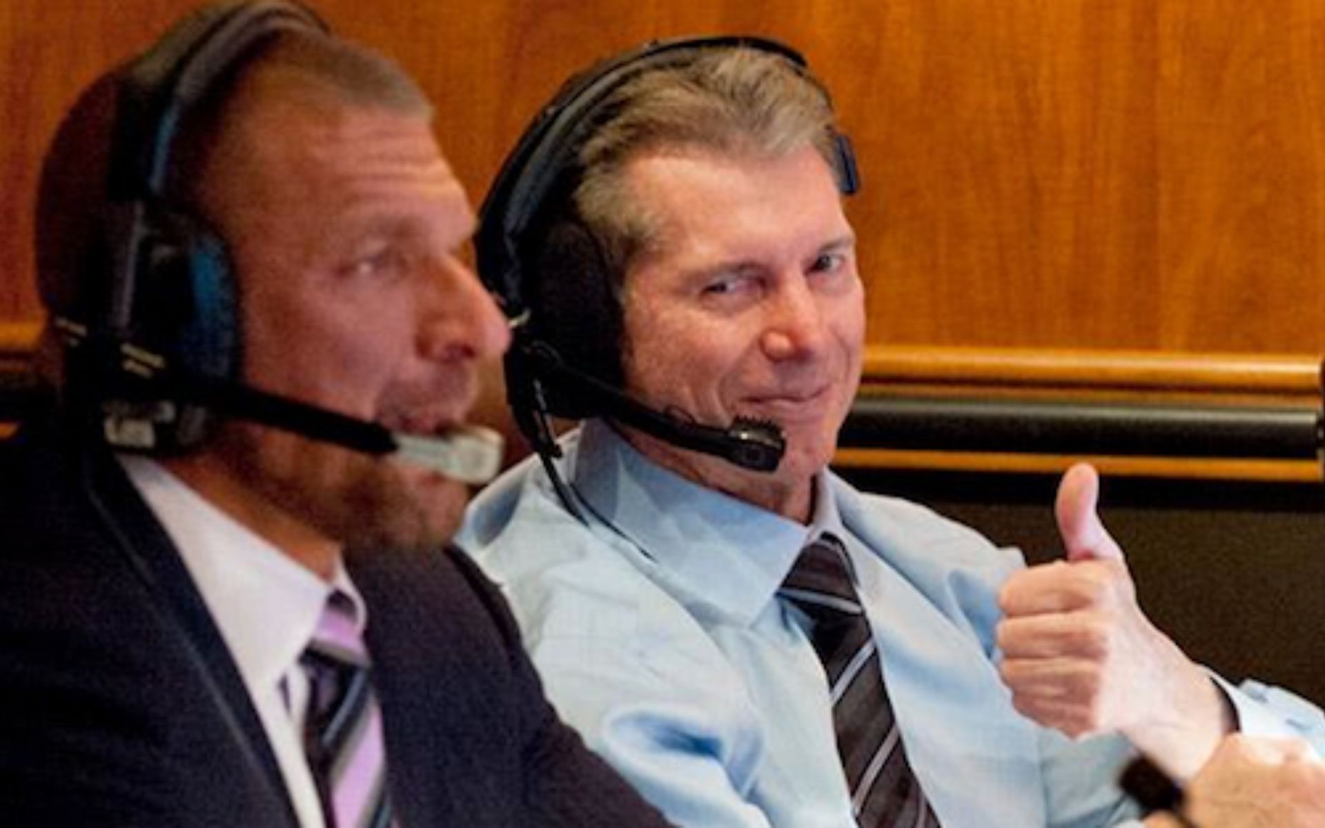 WWE personalities, Triple H and Vince McMahon