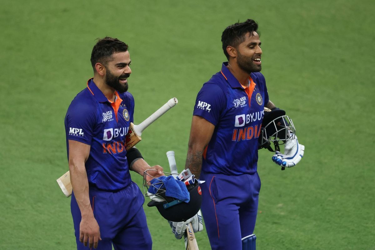 Both Suryakumar Yadav and Virat Kohli scored half-centuries against Hong Kong on Wednesday [Pic Credit: BCCI]