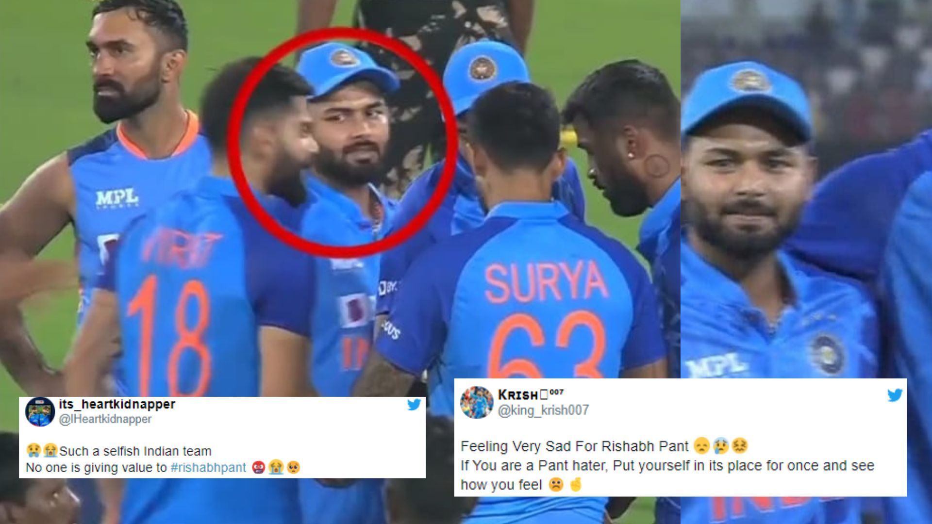 Fans were heartbroken to see Rishabh Pant so quiet. (P.C.:Twitter)