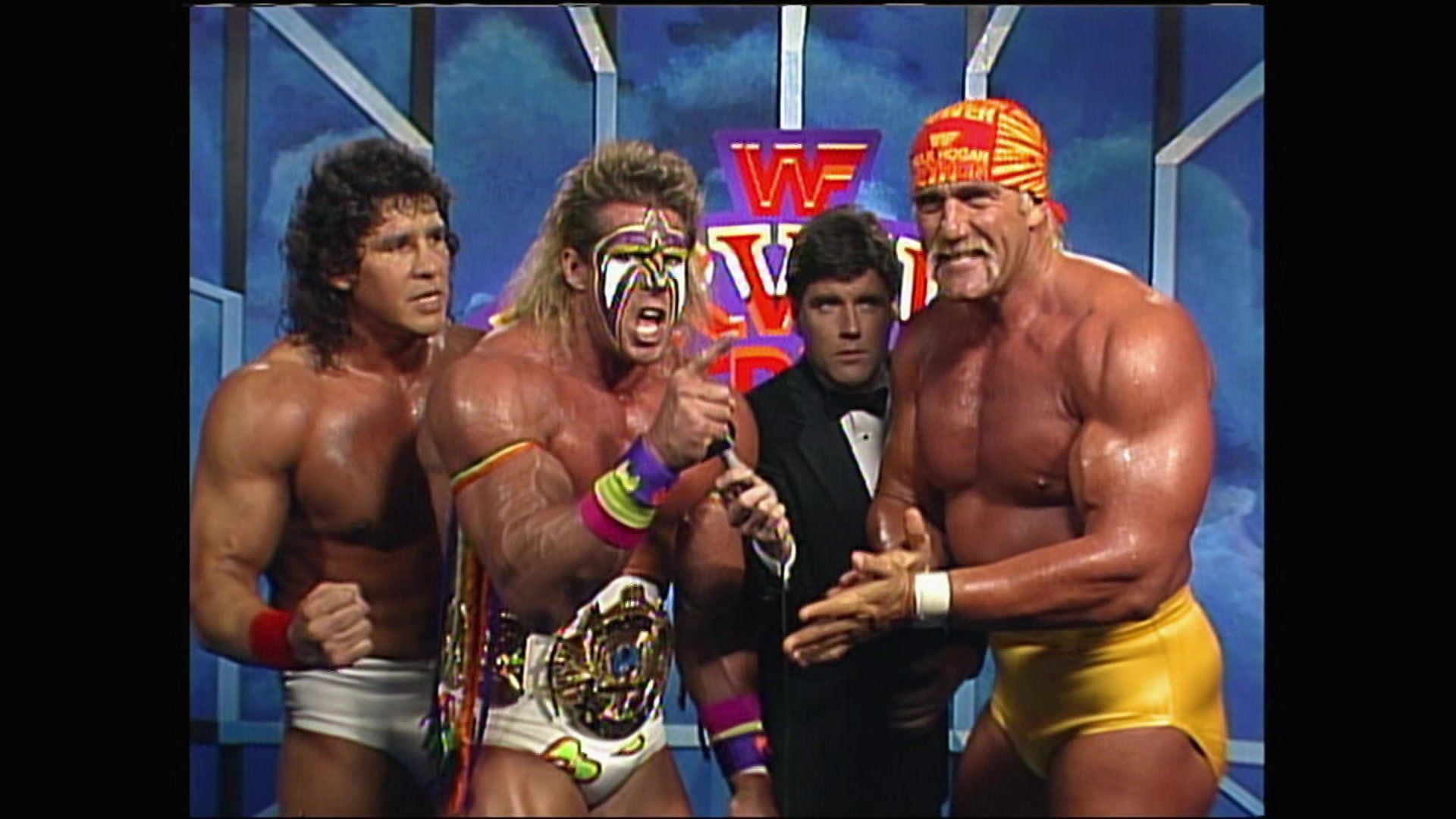 Hulk Hogan, Ultimate Warrior, and Tito Santana