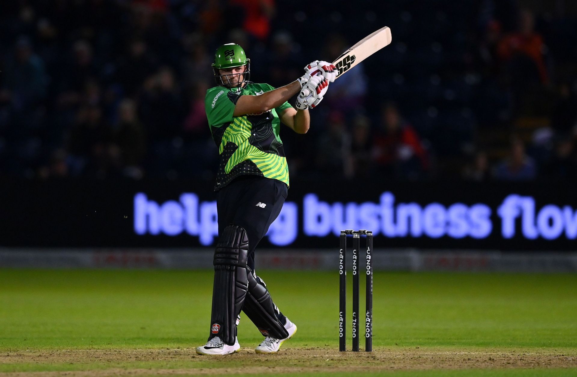 Tim David in action during The Hundred. Pic: Getty Images