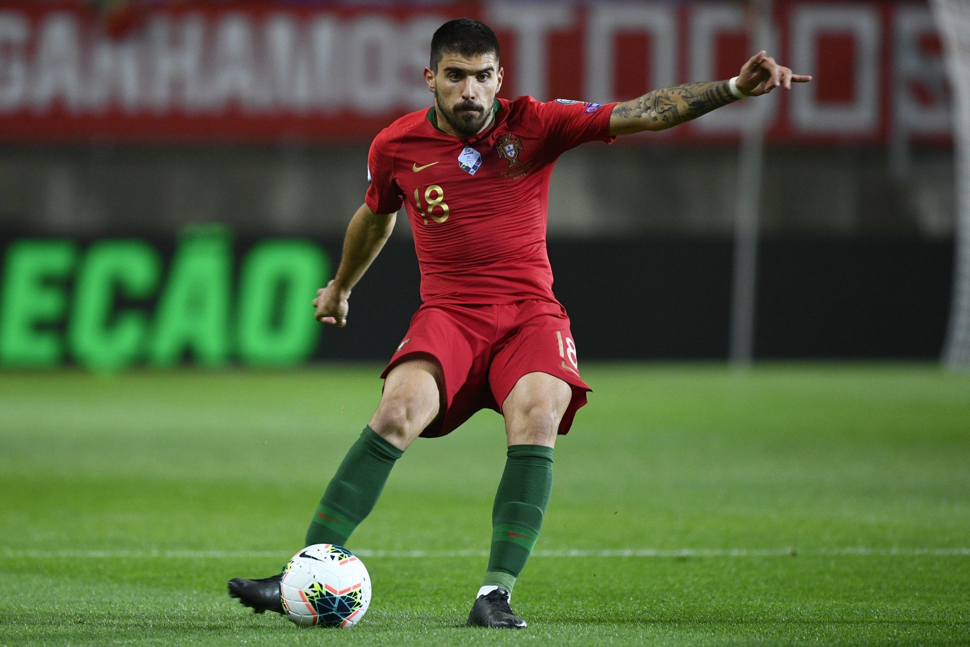 Neves in action against Lithuania - UEFA Euro 2020 Qualifier