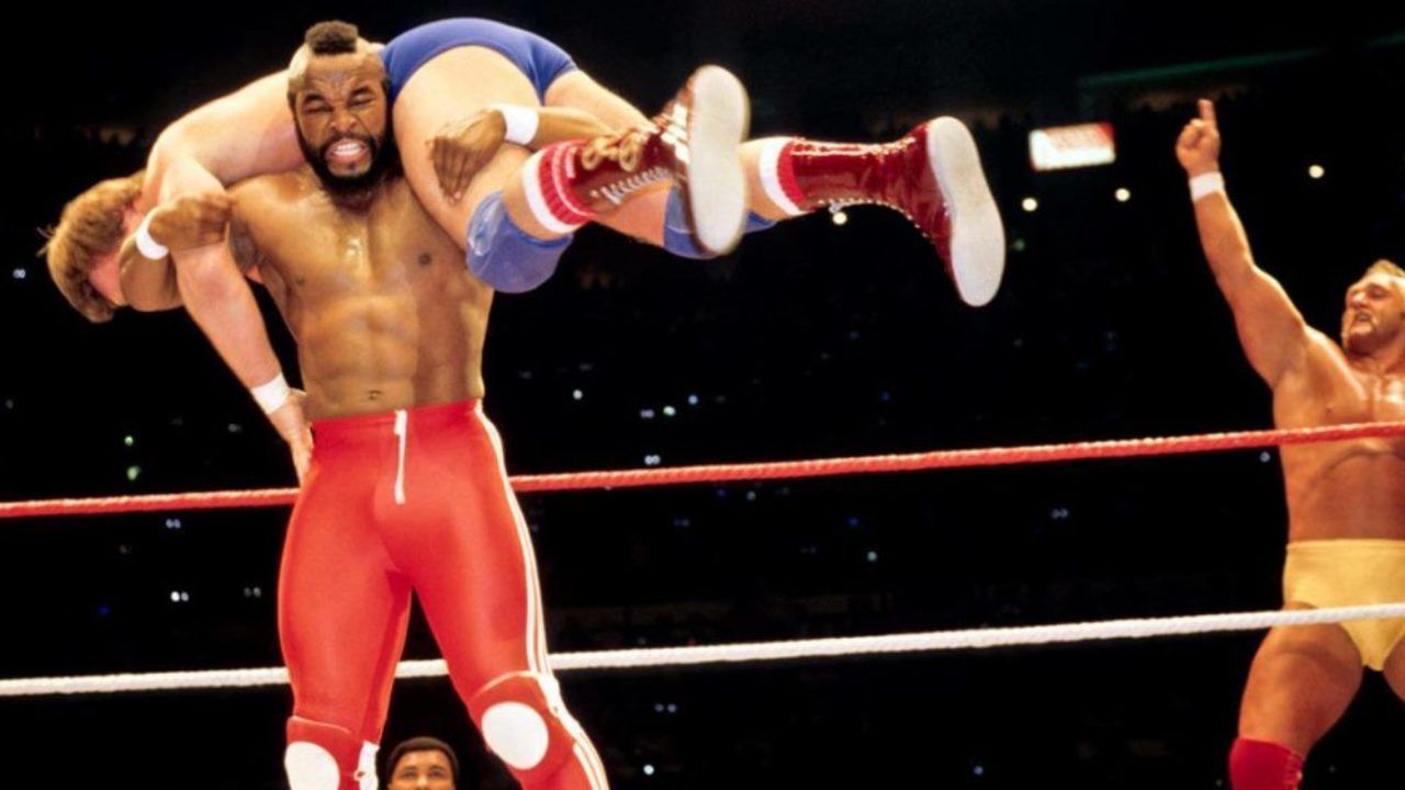 Mr. T has &quot;Rowdy&quot; Roddy Piper up in an airplane spin