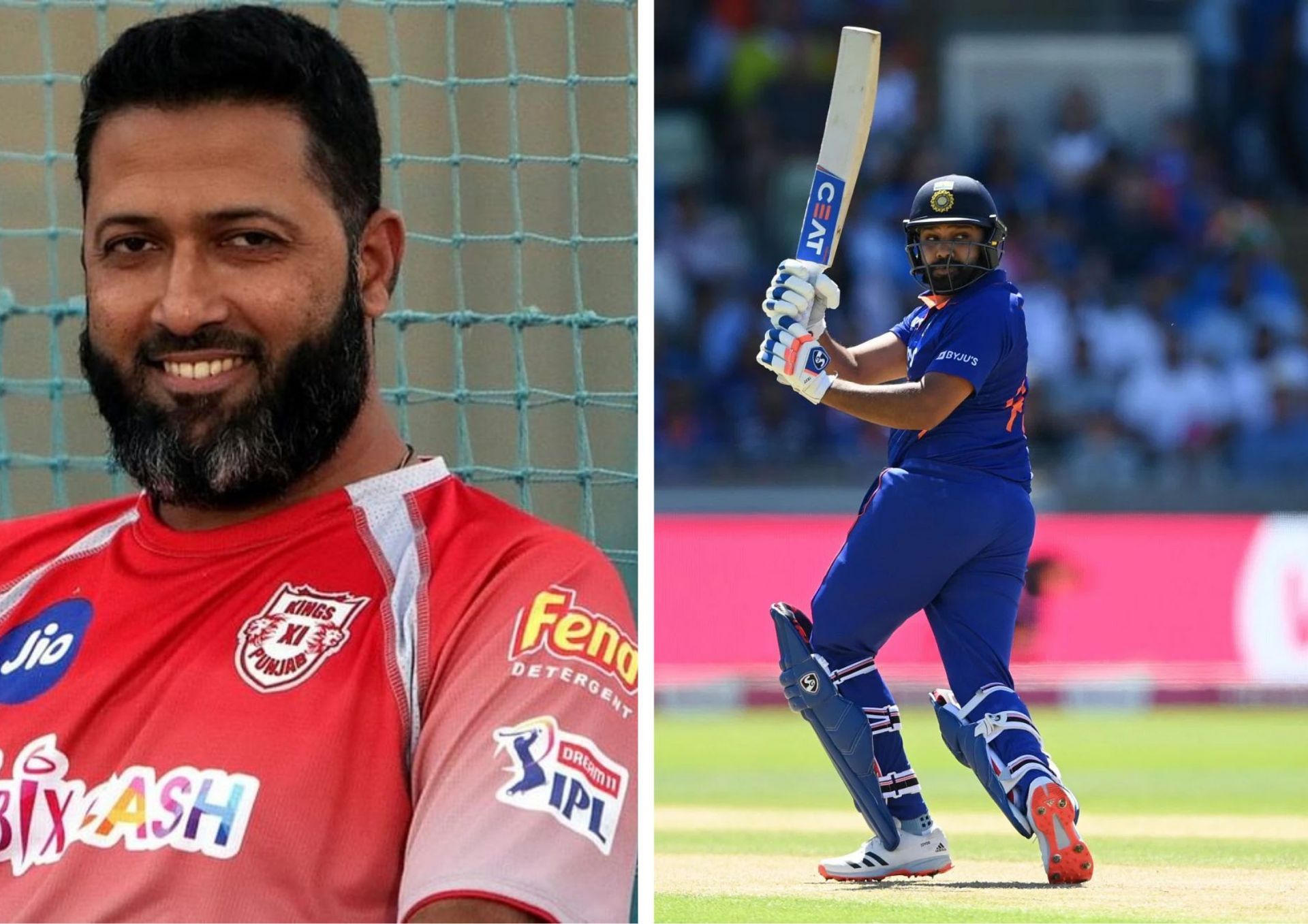 Wasim Jaffer reckons Rohit Sharma can consider batting at 4, opening a spot for Rishabh Pant at the top of the order (Picture Credits: Twitter/ Punjab Kings via Hindustan Times; Getty Images)