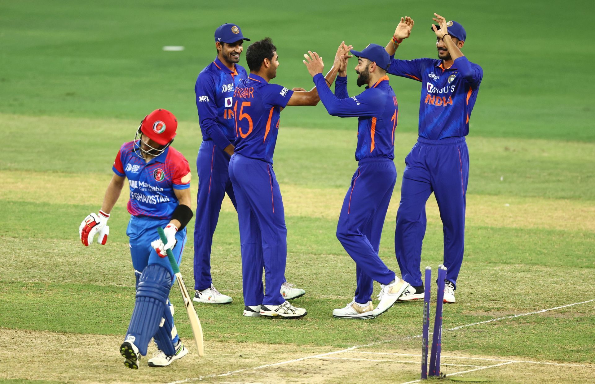 Bhuvneshwar Kumar ran through the Afghanistan top order.