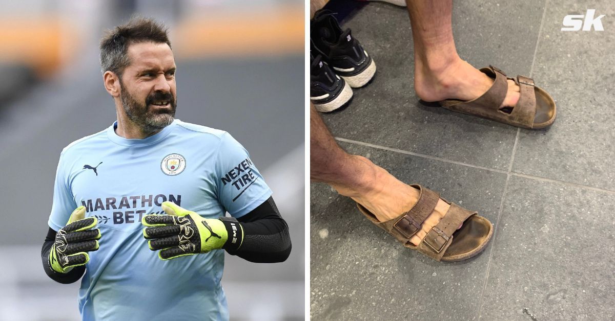 Scott Carson trolls Manchester City teammate for old sandals