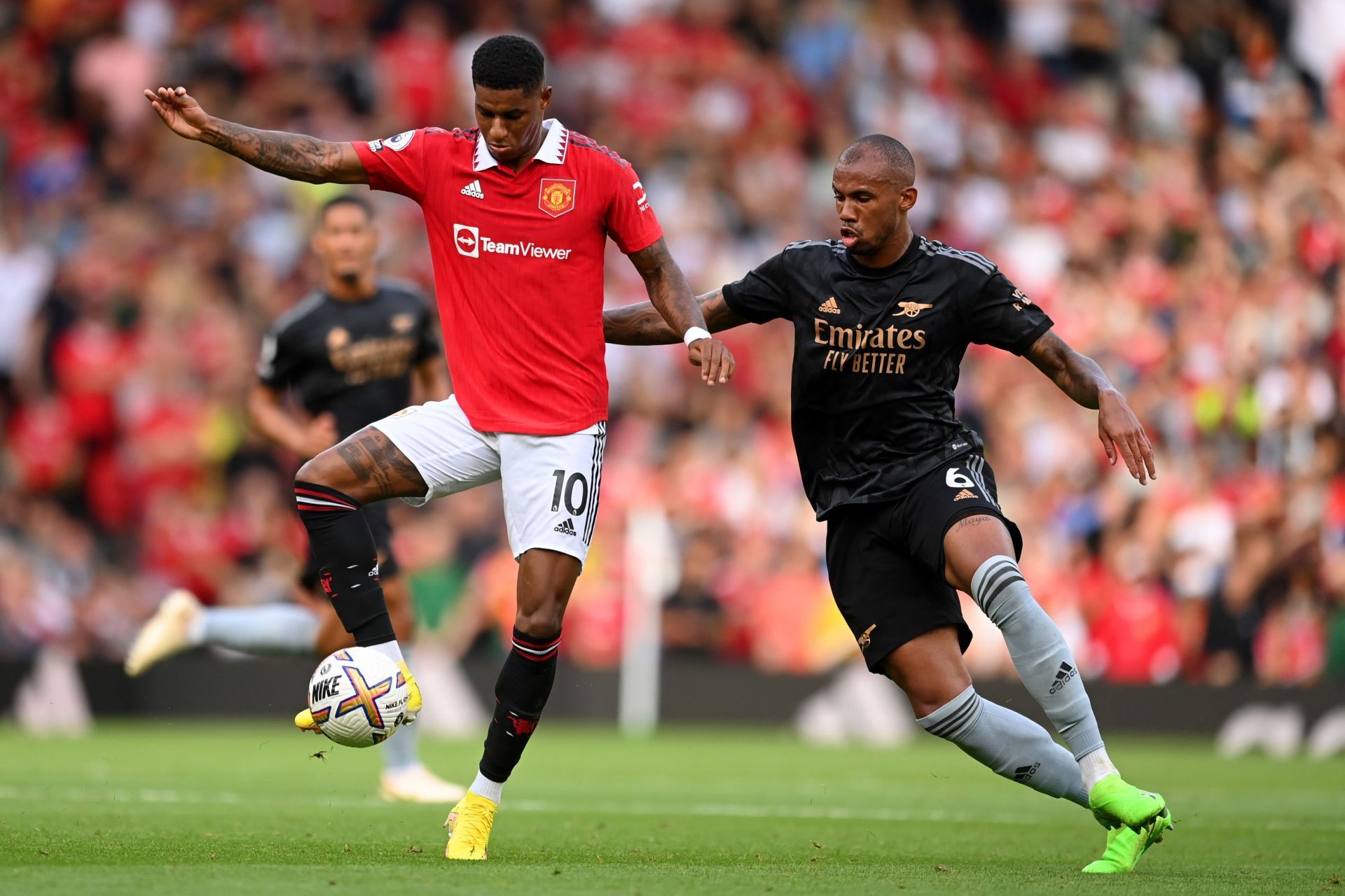 Marcus Rashford (left) has rediscovered his form this season.