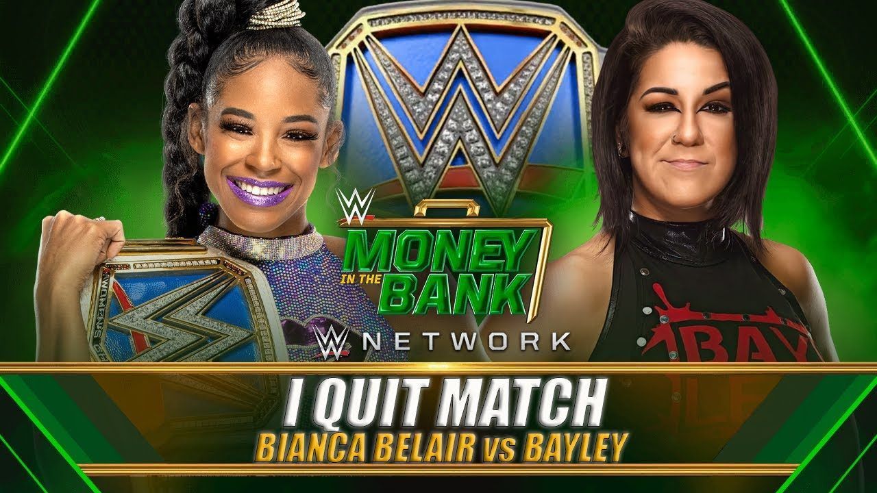 A potentional bout between Bayley vs. Belair in an "I Quit Match''