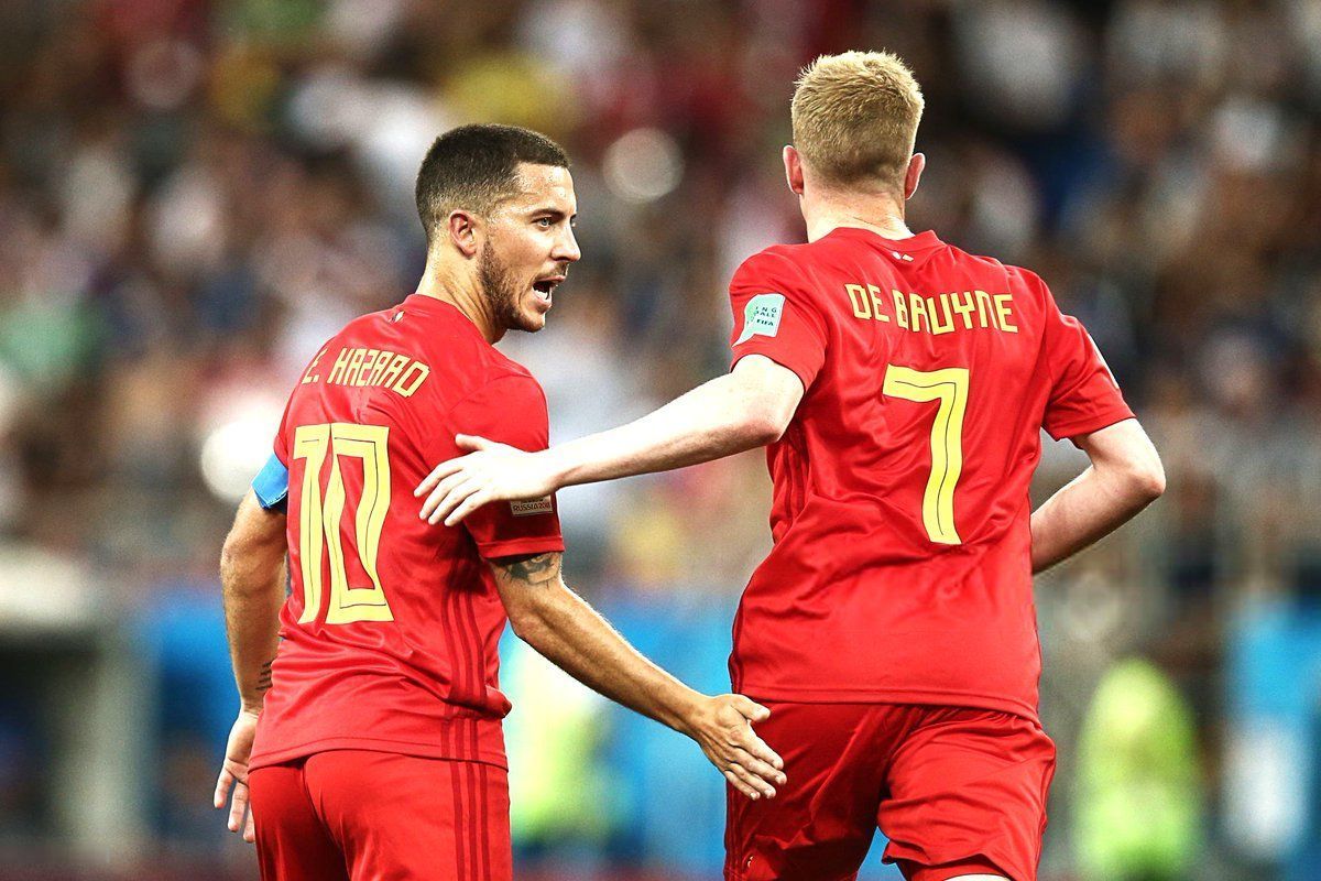 Eden Hazard (left) and Kevin de Bruyne