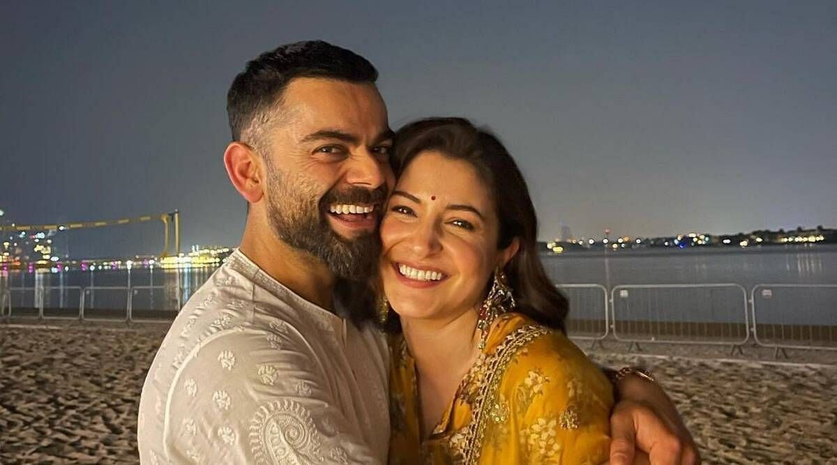 Virushka captured in an endearing mood.