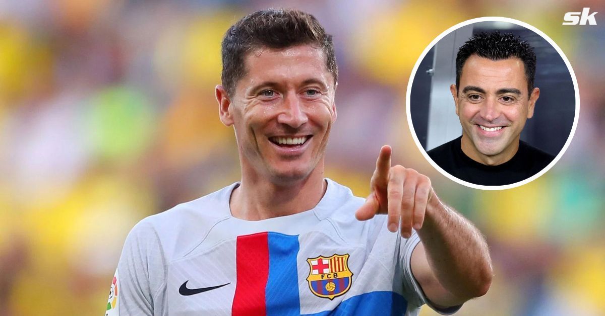 Robert Lewandowski makes tactical suggestion to Xavi Hernandez