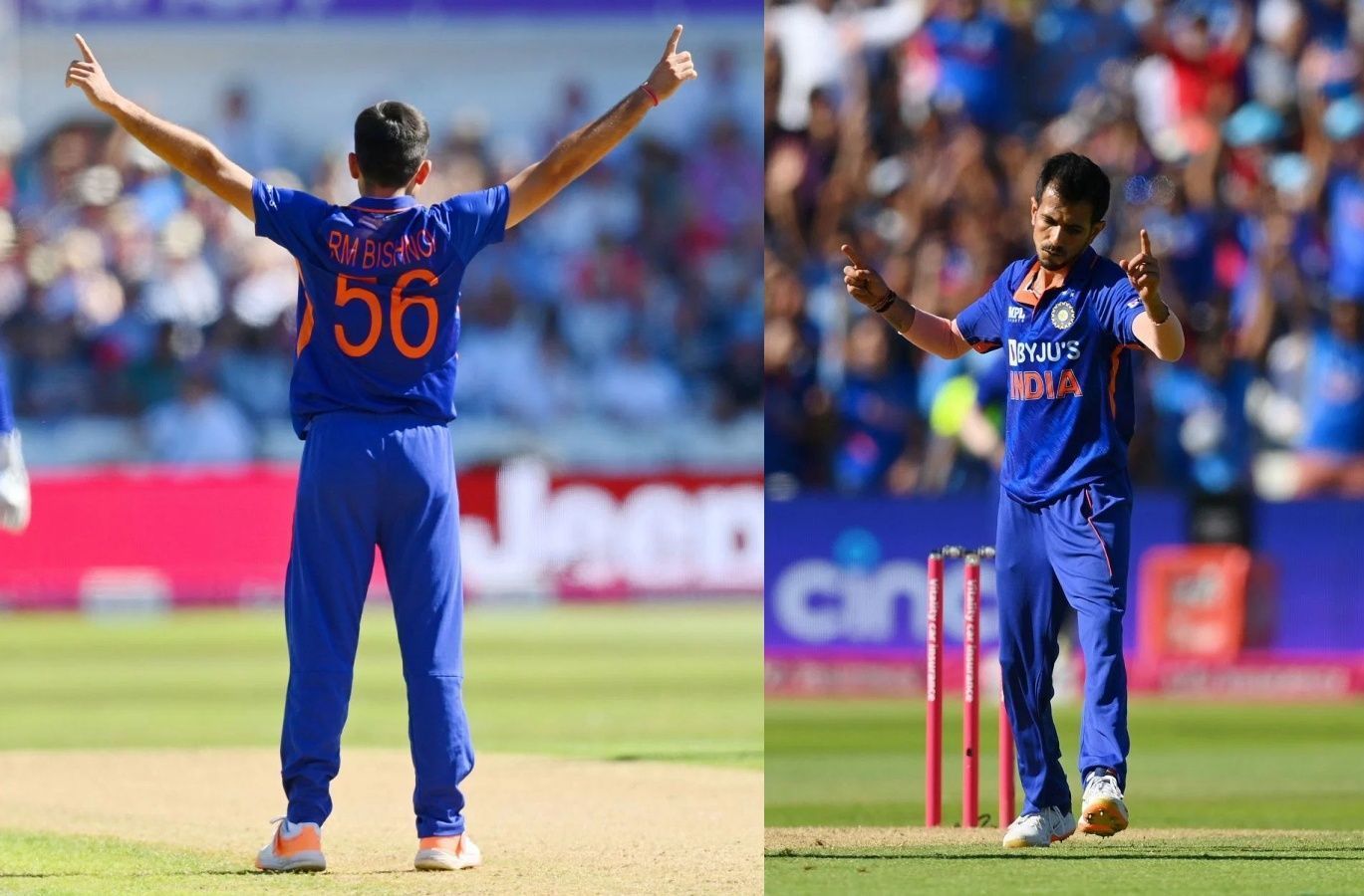 Ravi Bishnoi (left) and Yuzvendra Chahal. Pic: Getty Images