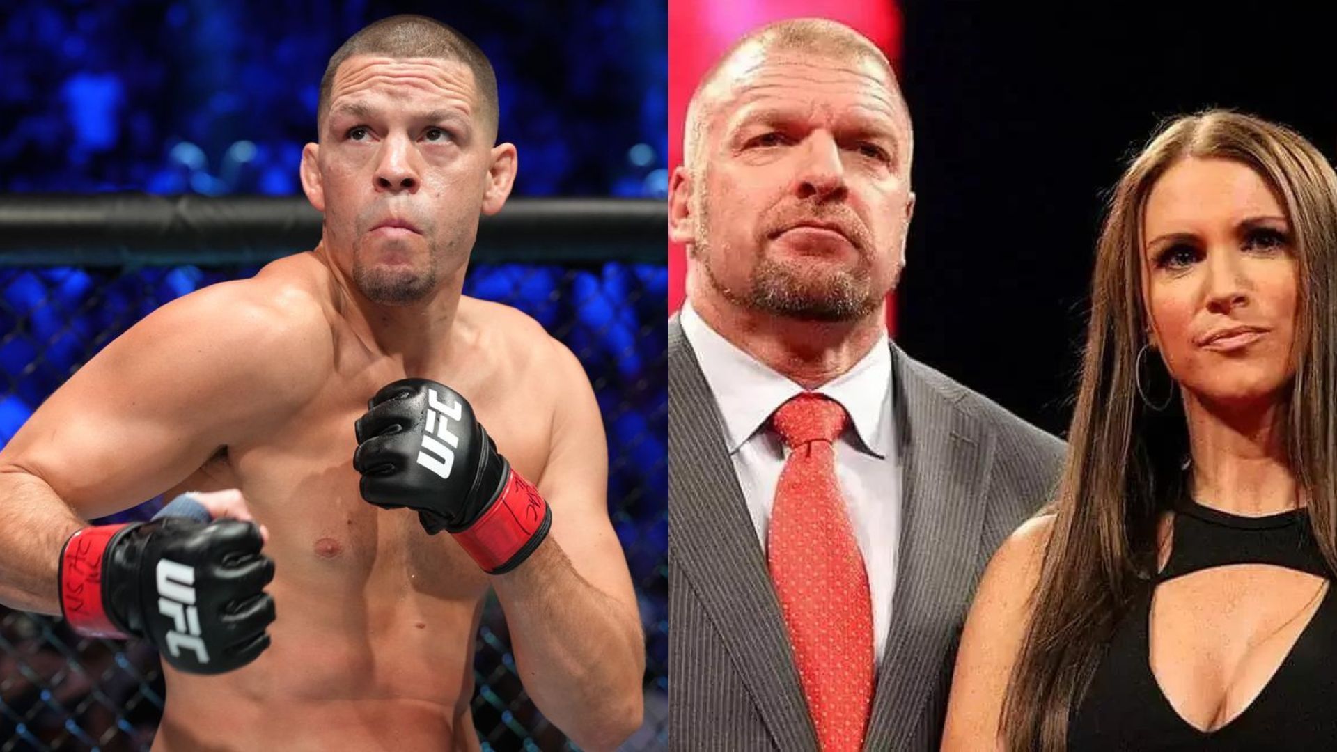 Nate Diaz was recently spotted with the two WWE personalities