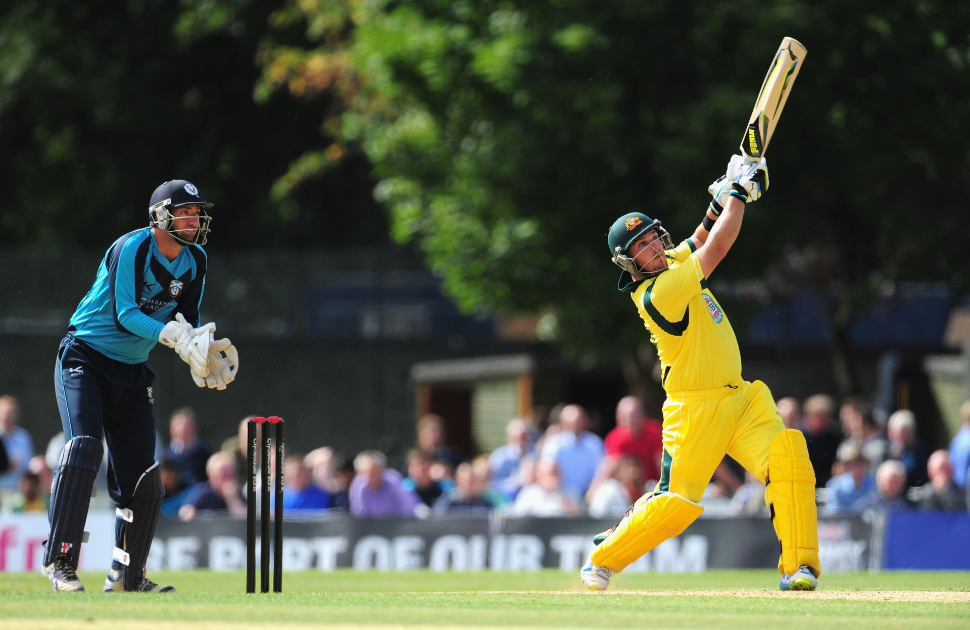 Aaron Finch during Scotland vs Australia ODI in 2013